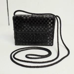 Alfred Sung Square Beaded Formal Evening Shoulder Bag